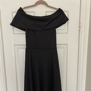 Black off the shoulder dress